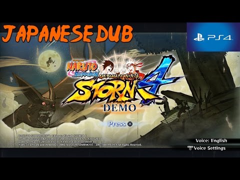 Naruto Shippuden Ultimate Ninja Storm 4 Japanese Dub Demo Walkthrough PS4