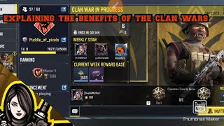 Explain the benefits of joining the Clan wars