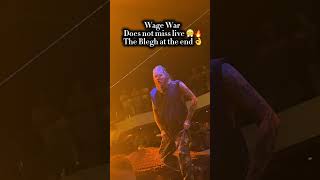 Wage War 🔥 #metalconcert #metalcore #hardrock #wagewar #metalfans #breakdown #blegh