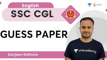 CGL Guess Paper |  SSC CGL | By Sanjeev Rathore Sir | wifistudy studios