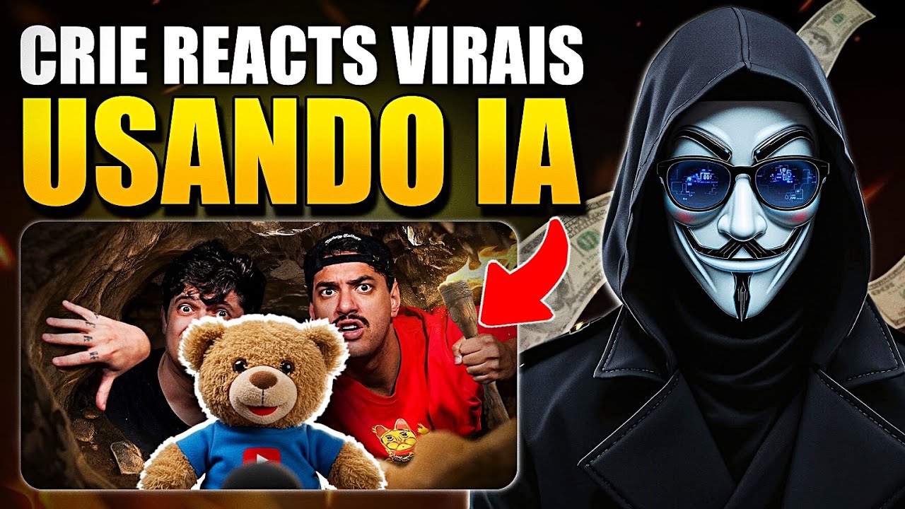 COMO CRIAR UM CANAL DE REACT COM IA NO YOUTUBE - CURSO COMPLETO - CANAL DARK