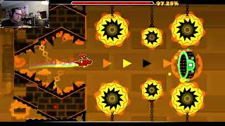 Old rage demon ~ Geometry Dash - Rupture By Jekko Hard Demon