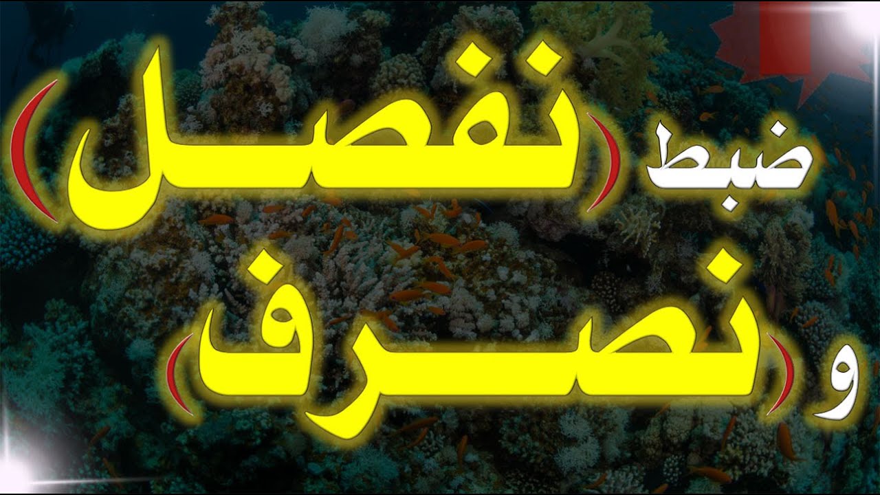 ضبط مواضع ( نفصل الآيات )  و ( نصرف الآيات ) في القرآن الكريم