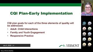 STARS Level 3 Early Implementation and CQI Plan Development
