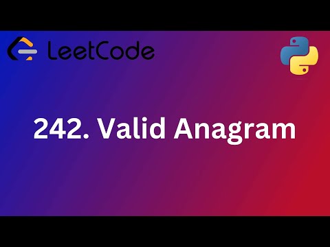 242-Valid Anagram-leetcode-python-بايثون