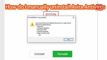 How do I force uninstall Avira?