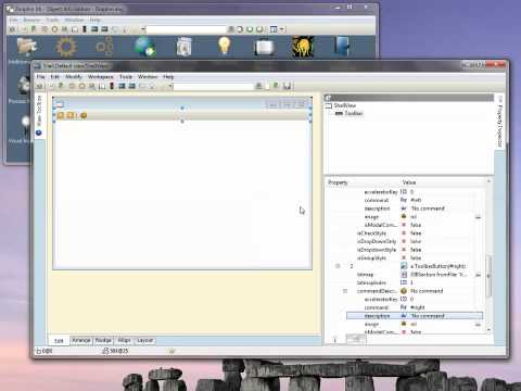Using toolbars in Dolphin Smalltalk