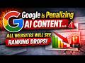 Google Is Penalizing AI Content… All Websites Will See Ranking Drops 🚨#seo #seotips #seoupdate