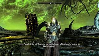 Finishing The Game (Miraak Boss Fight) - FIRST Time Playing Skyrim - Dark Elf/Mage Build - Part 22