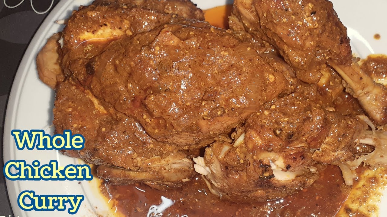 Whole Chicken Curry Recipe without Oven in Hindi Full Chicken Curry