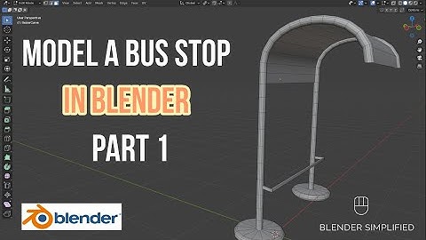 Modeling a Bus stop in blender PART 1: a beginner tutorial