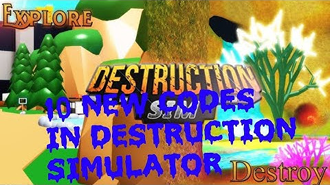 10 NEW CODES IN DESTRUCTION SIMULATOR(read desc.)