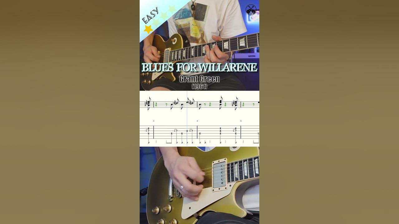 Blues For Willarene -Grant Green- guitar riff(+TAB) #shorts @luka_r_guitarist Blues For Willarene -Grant Green- guitar riff(+TAB) #shorts @luka_r_guitarist