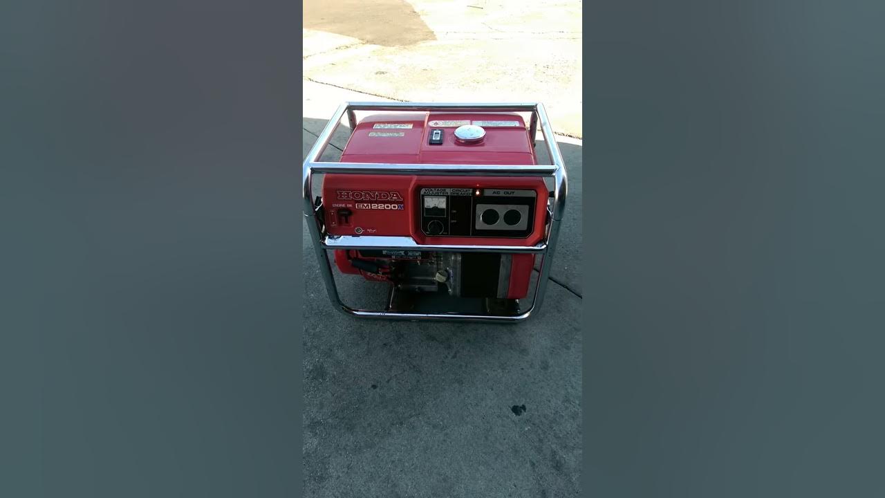 Em2200 Honda Generator YouTube