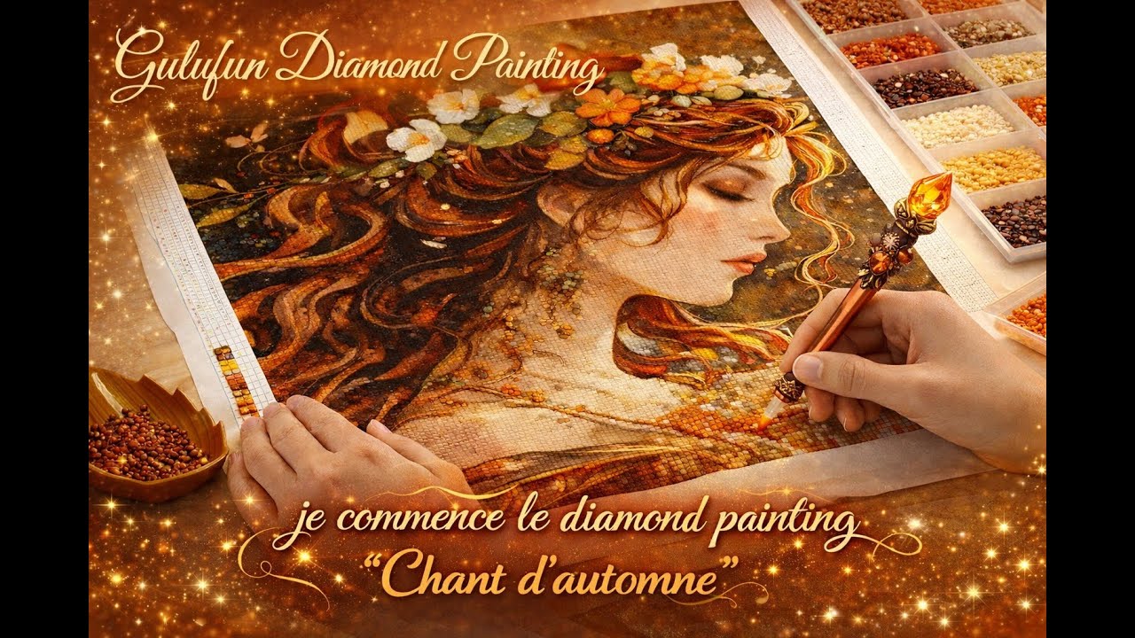 🍂 DIAMOND PAINTING : On commence enfin 