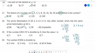 6 TN Maths Term II  1. Numbers Exercise 1.1   Objective Type Questions