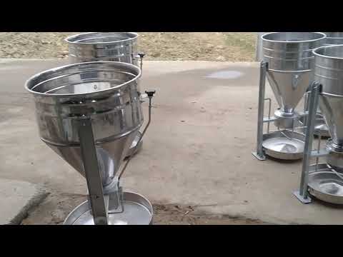 Video máng ăn tự động cho heo. máng inox 2 bao. 1 bao. 3 bao... - youtube