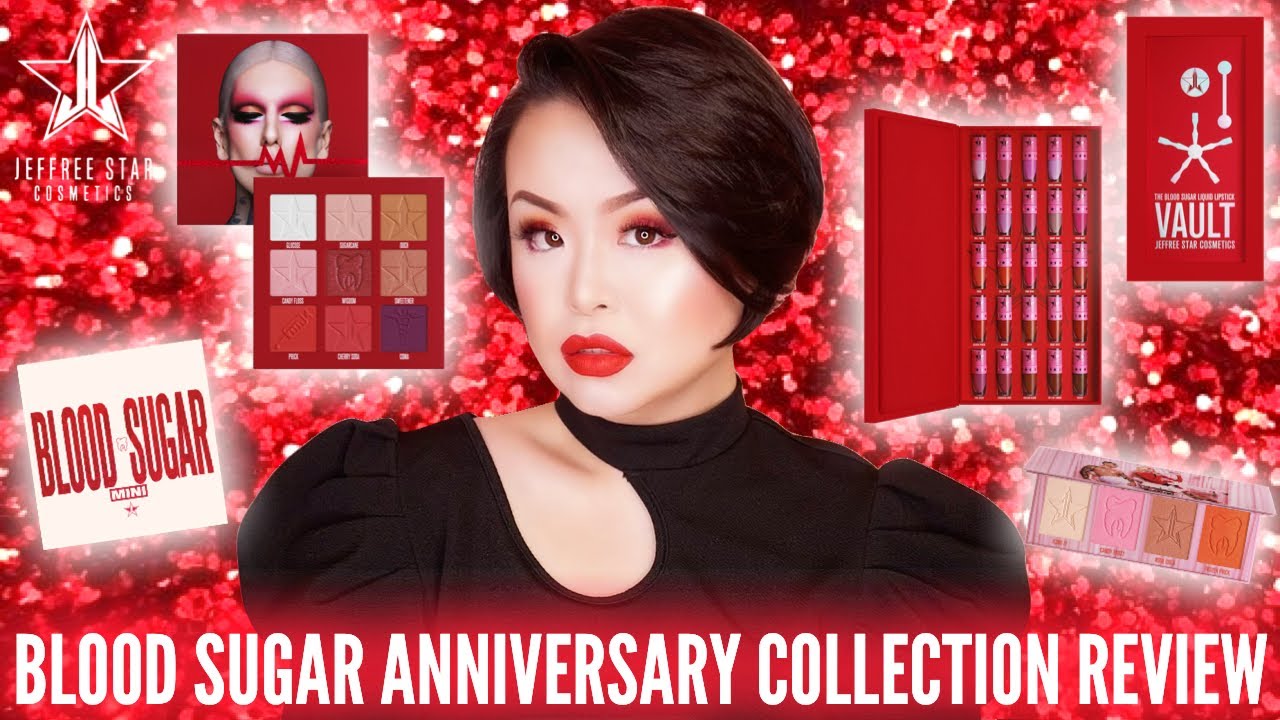 BLOOD SUGAR ANNIVERSARY COLLECTION REVIEW | JEFFREE STAR COSMETICS