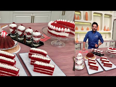 طريقة عمل ريد فيلفت كيك المطعم مع الشيف محمد حامد