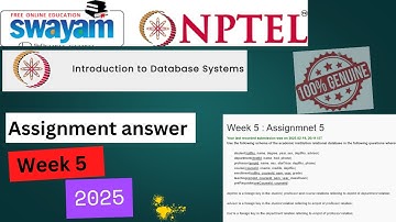 NPTEL Introduction to Database Systems ||Week 5 Assignment 5 Answers Solution Quiz |2025Jan|#nptel