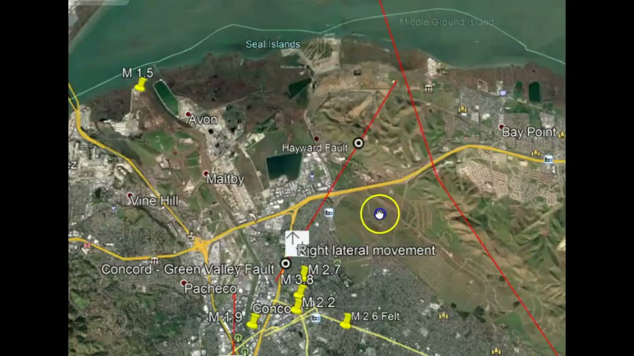 Small Earthquake Shakes Pleasant Hill, CA M 2.5 Calaveras Fault