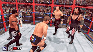 WWE 2K22 Brothers of destruction vs The APA Hell in A Cell Match!
