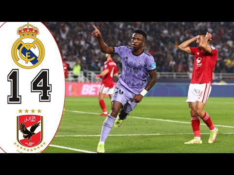 ملخص مبارة الاهلي وريال مدريد 4-1نص نهائي كأس العالم للاندية مبارة القرن 🤯🔥