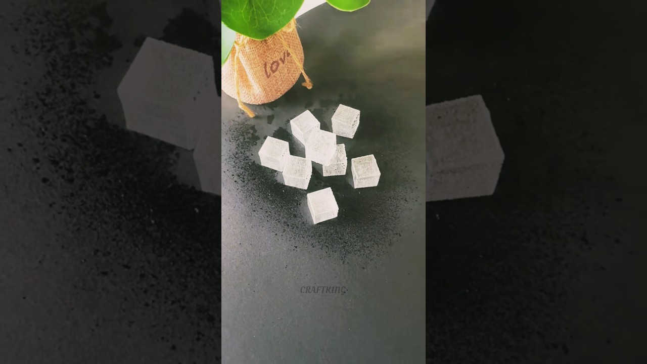 How to make fake ice cubes with sticky tape ice kaise kaise banaen 