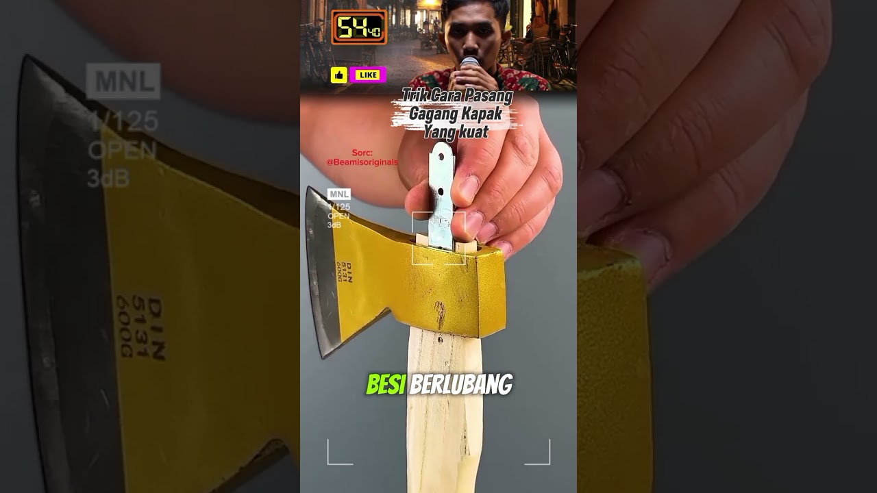 Cara Pasang Gagang Kapak yang Kuat dan Aman Trik Simple Biar Gak Lepas Lagi! 
