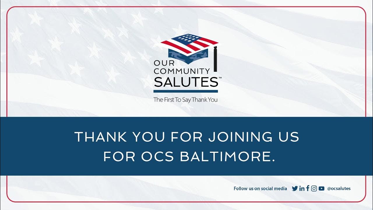 Our Community Salutes, Baltimore Community Ceremony YouTube