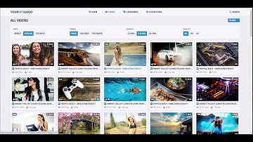 Video Website Template 4 - Color Scheme 1