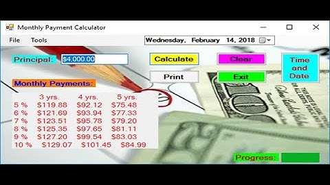 MONTHLY PAYMENT CALCULATOR IN VB.NET WITH SOURCE CODE