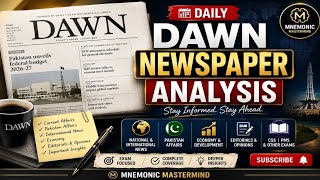 Today's dawn newspaper analysis 🗞️ | 25-June-2026 | Daily current affairs and gk 