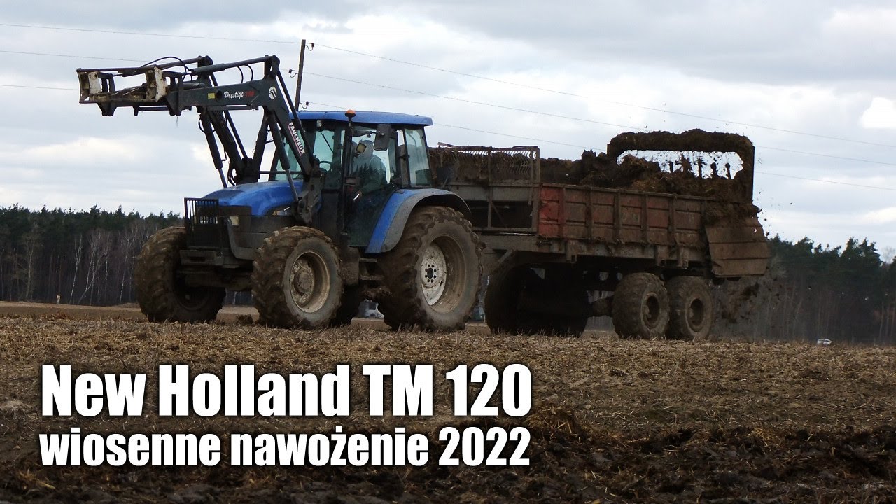 maxresdefault New Holland TM 120   wiosenne nawożenie 2022   VIDEO
