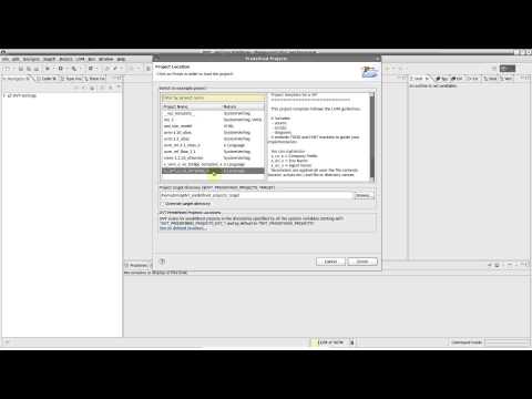 How to Use Predefined Projects in the DVT Eclipse IDE - Part I