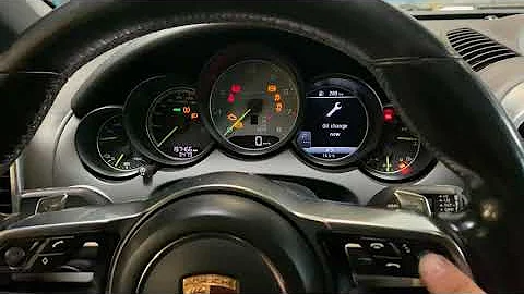 Porsche Cayenne service reset