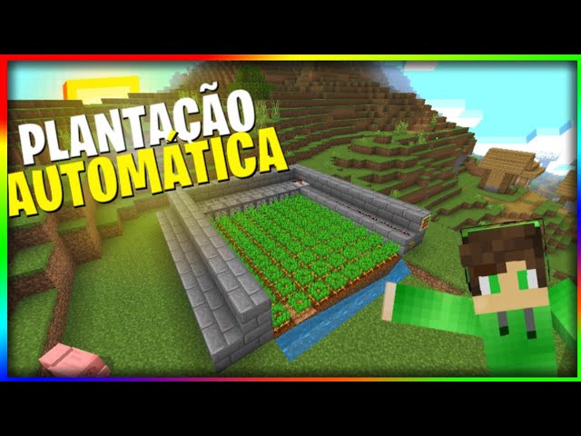 Minecraft: Plantação Automática (RÁPIDO E FÁCIL) 