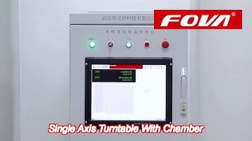 1fv500w the single-axis turntable with temperature box, high-precision rate test, is used for the te