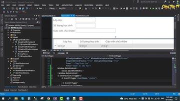 LẬP TRÌNH WPF C# MVVM || #95 -  Cách gọi Events Loaded  trong form Quản Lý Lớp Học