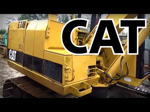 CAT] Caterpillar E70B type circa 1990 Backhoe Katsurada