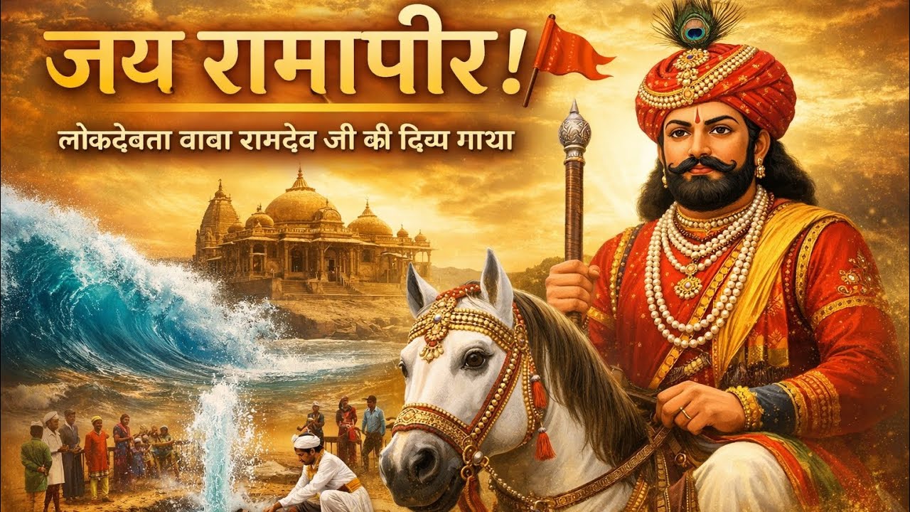 जय रामापीर! 🚩 लोकदेवता बाबा रामदेव जी की दिव्य गाथा #फैक्ट्स #स्टोरी #हिन्दू 