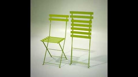 Bistrot chair metal 3D model from CGTrader.com