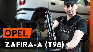 rear Shock absorbers change on OPEL ZAFIRA A (F75_) - video instructions