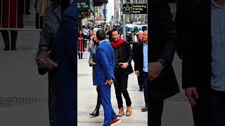 Keanu Reeves with Girlfriend Alexandra Grant coming for an Event in NYC 😍♥️ #keanureeves