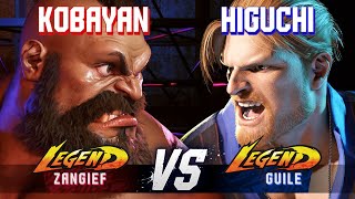 SF6 ▰ KOBAYAN (Zangief) vs HIGUCHI (Guile) ▰ High Level Gameplay