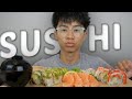 SUSHI *The best Premium Rolls with Salmon Sashimi | N.E Let's Eat