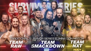 FULL MATCH - Team Raw vs Team SmackDown vs Team NXT - Elimination Match: Survivor series 2019 screenshot 2