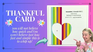 April Series: #4 Basic Shapes, brightly Coloured Cards (Hearts).