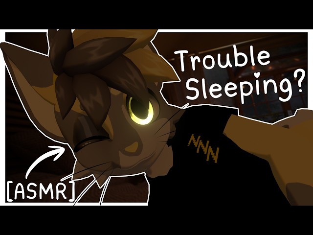 [Furry ASMR] Sleepy kitty helps you get some rest :3 [Sleep-aid] [Soft-spoken] [Whispering] [Rain]