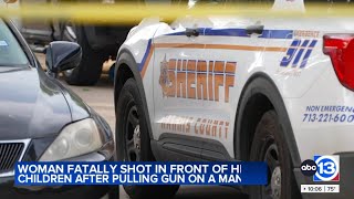 Mother shot and killed in front of her daughter, son after argument with another driver, HCSO says Details